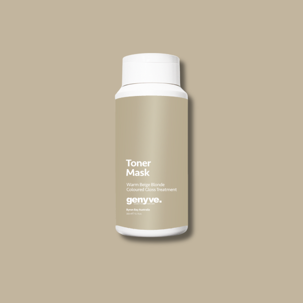 Genyve Warm Beige Blonde Toner Mask, colour-depositing treatment for warm beige blondes