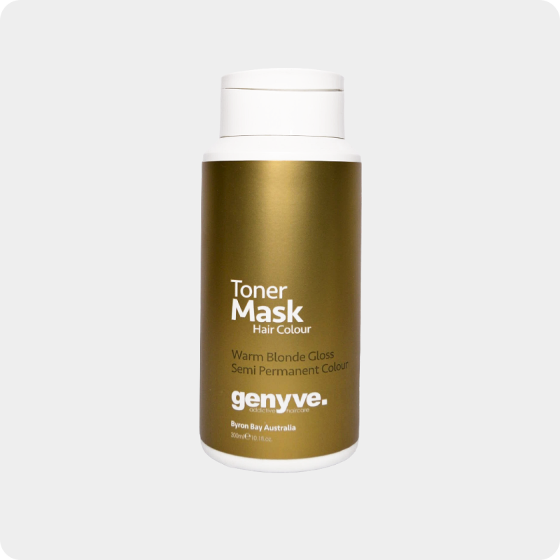 Genyve Warm Beige Blonde Toner Mask, colour-depositing treatment for warm beige blondes