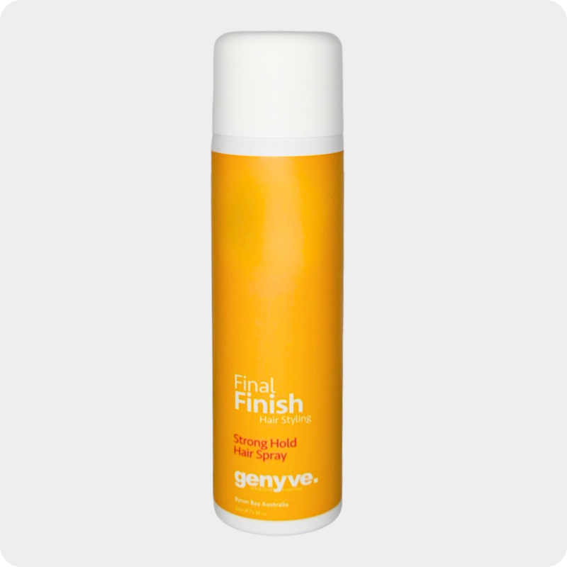 Genyve Final Finish strong hold hairspray for brushable, long-lasting control