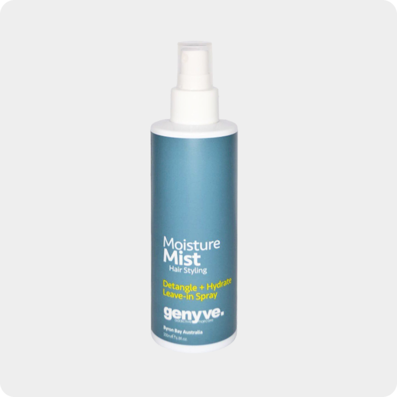 Genyve Moisture Mist hydrating leave-in spray to detangle, refresh and defend against chlorine