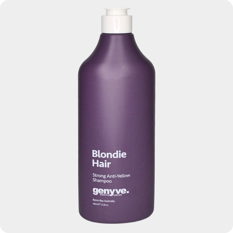 Genyve Blondie Hair Strong Anti-Yellow Shampoo purple toning shampoo for blonde and grey hair