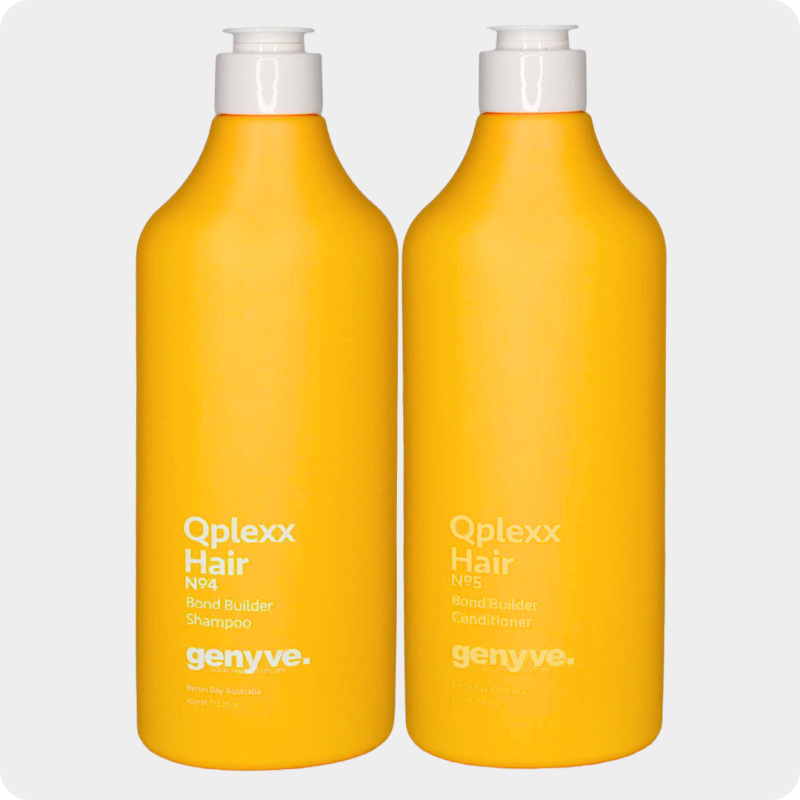 Genyve Qplexx Hair Duo No9 Bond Builder Shampoo and No5 Bond-Builder Conditioner set